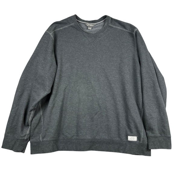 Eddie Bauer Other - Eddie Bauer Mens Dark Gray Crewneck Long Sleeve Sweatshirt Pullover 2XL Vintage